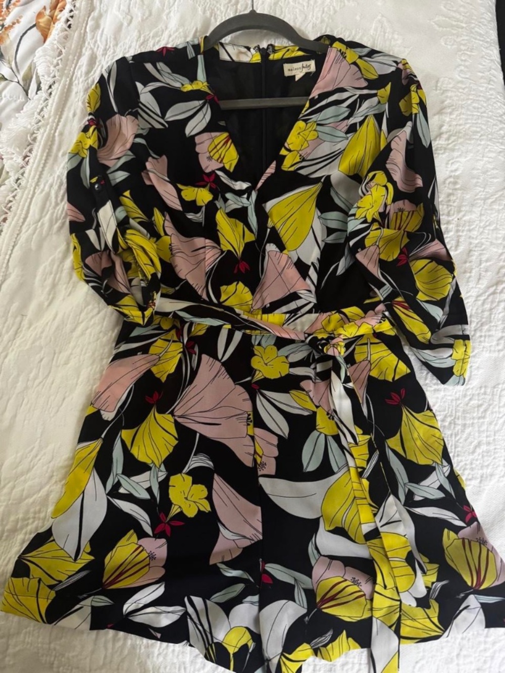 Madison Jules Tropical Print Romper